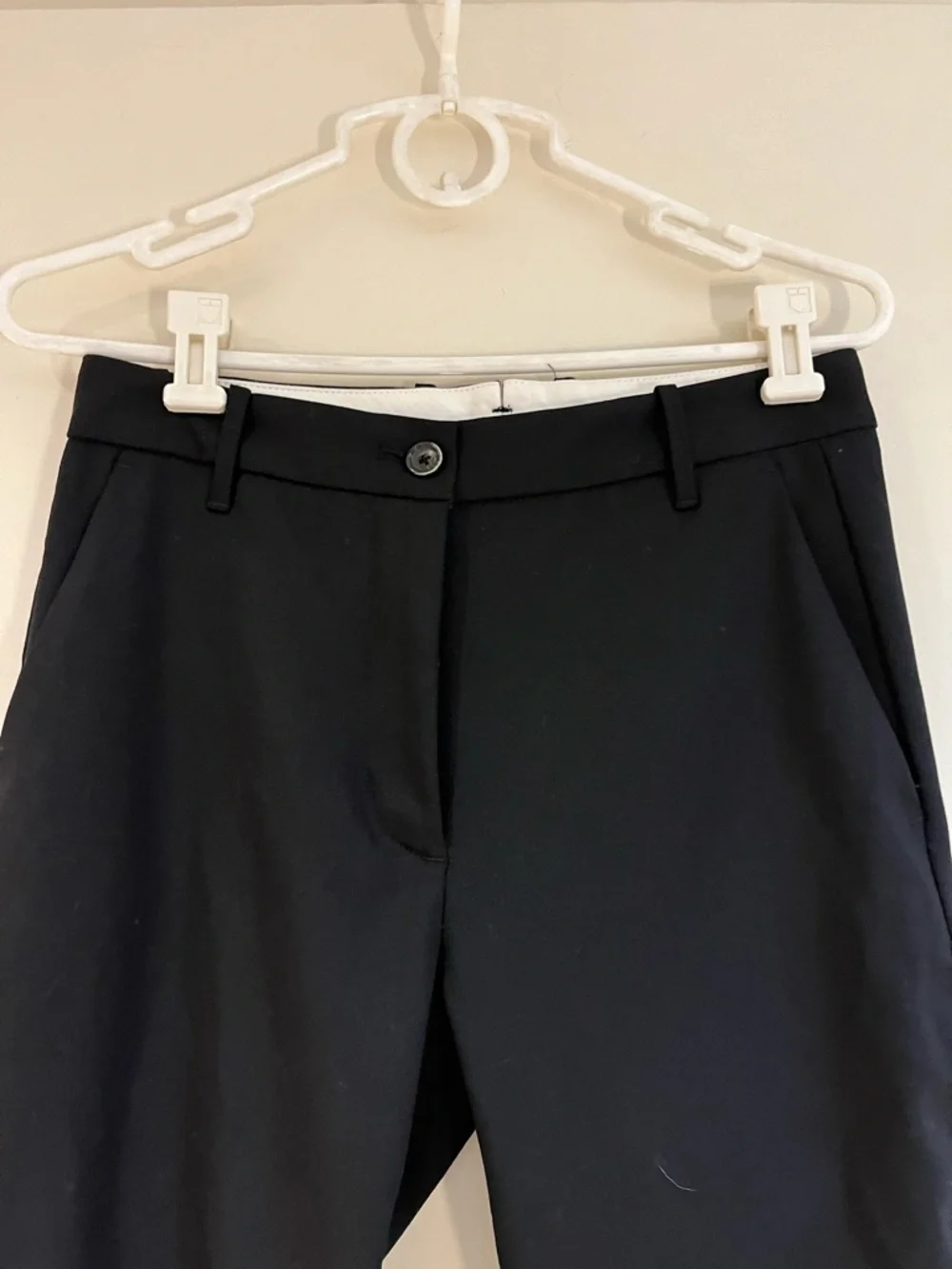 Nine In The Morning Wool Wide Leg Trousers. - Picture 6 of 10